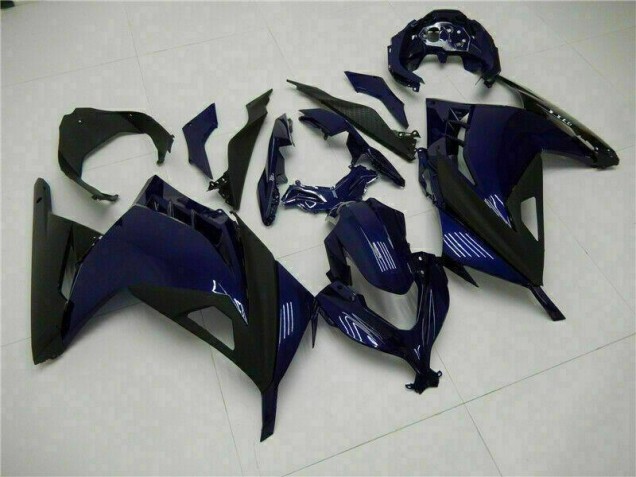 Azul Preto Carenagem & Plástico Moto Kawasaki EX300 13-16 Azul Preto Carenagem & Plástico Moto Kawasaki EX300 13-16