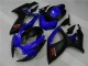 Azul Preto Carenagem & Plástico Moto Suzuki GSXR 600 / 750 K6 06-07 Azul Preto Carenagem & Plástico Moto Suzuki GSXR 600 / 750 K6 06-07