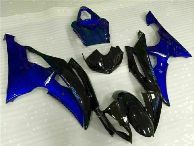 Azul Preto Carroçaria Moto Yamaha R6 08-16