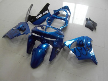 Azul Preto Chama Carenagem Moto Kawasaki ZX9R 94-97