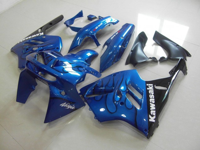 Azul Preto Chama Kit Carenagem Moto Kawasaki ZX9R 94-97