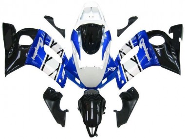 Azul Preto Champions Carenagem Moto Yamaha R6 98-02