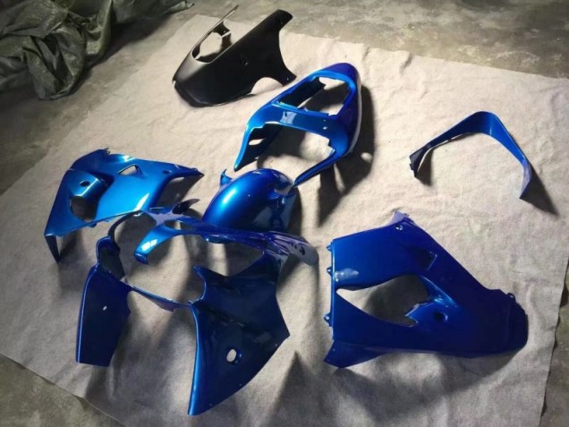 Azul Preto Fosco Carenagem Moto Kawasaki ZX9R 02-03