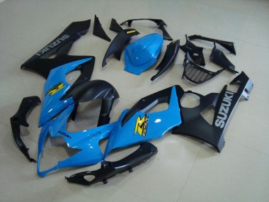 Azul & Preto Fosco Carenagem Moto Suzuki GSXR 1000 K5 05-06