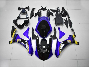 Azul Preto Injeção Kits Carenagem Moto Yamaha R1 15-19