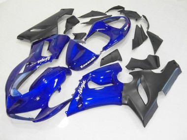 Azul Preto Kit Carenagem Moto Kawasaki ZX6R 05-06