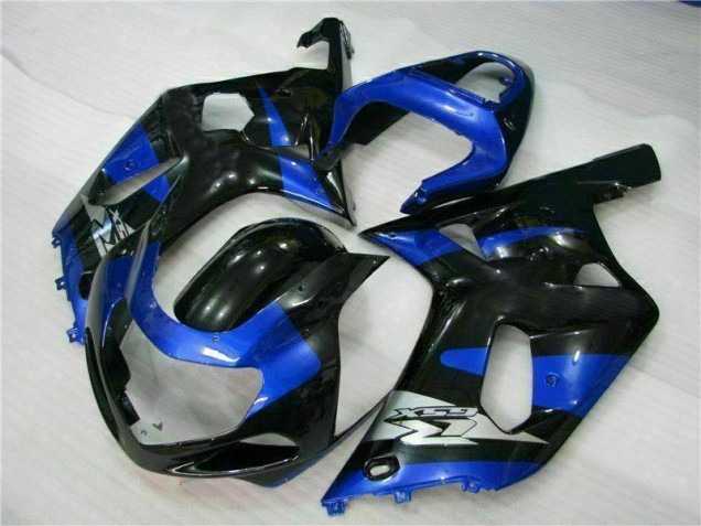Azul Preto Kit Carenagem Moto Suzuki GSXR 600 / 750 K1 K2 K3 01-03 Azul Preto Kit Carenagem Moto Suzuki GSXR 600 / 750 K1 K2 K3 01-03