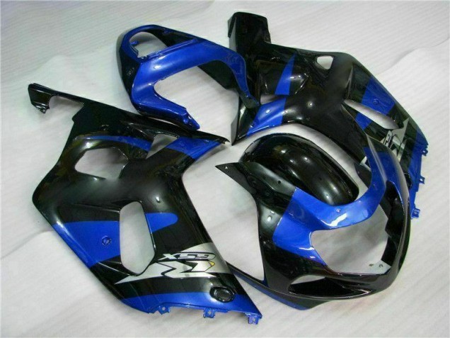 Azul Preto Kit Carenagem Moto Suzuki GSXR 600 / 750 K1 K2 K3 01-03 Azul Preto Kit Carenagem Moto Suzuki GSXR 600 / 750 K1 K2 K3 01-03