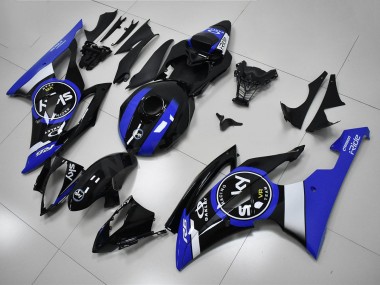 Azul Preto Kit Carenagem Moto Yamaha R6 08-16