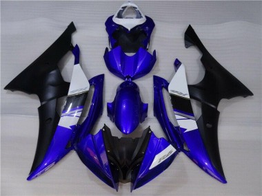 Azul Preto Kit Completo Carenagem Moto Yamaha R6 08-16