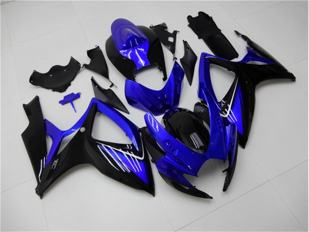 Azul Preto Kits Completo Carenagem Moto Suzuki GSXR 600 / 750 K6 06-07
