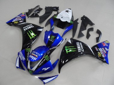 Azul Preto Monster Carenagem & Plástico Moto Yamaha R1 09-11