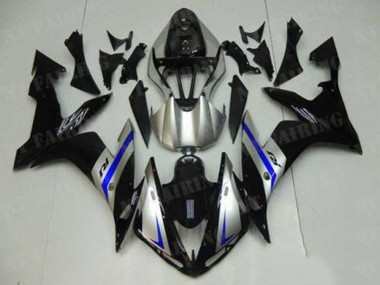 Azul Preto Prata Carenagem Moto Yamaha R1 07-08