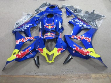 Azul Red Bull Carenagem Moto Honda CBR 600RR 07-08