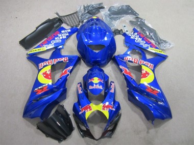 Azul Red Bull Carenagem Moto Suzuki GSXR 1000 K7 07-08