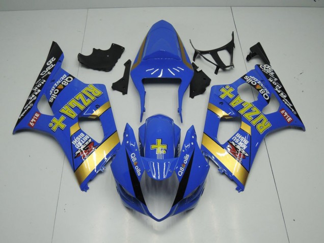 Azul Rizla Carenagem Moto Suzuki GSXR 1000 K3 03-04 Azul Rizla Carenagem Moto Suzuki GSXR 1000 K3 03-04