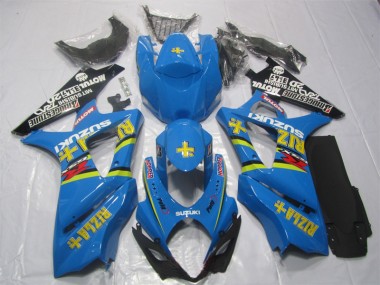 Azul Rizla Carenagem Moto Suzuki GSXR 1000 K7 07-08