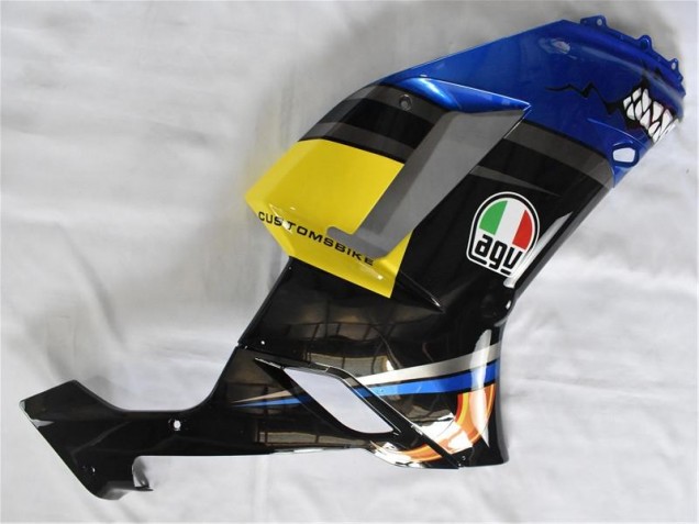 Azul Tubarão Carenagem Moto Kawasaki ZX6R 07-08 Azul Tubarão Carenagem Moto Kawasaki ZX6R 07-08