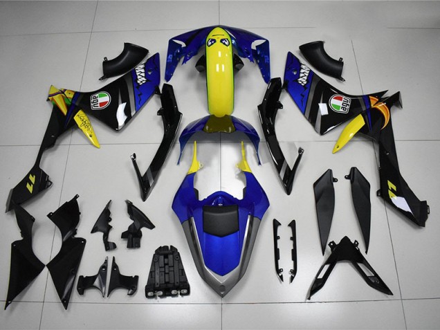 Azul Tubarão Carenagem Moto Yamaha R1 09-11 Azul Tubarão Carenagem Moto Yamaha R1 09-11