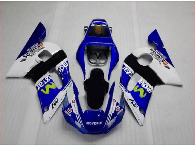 Azul Verde Branco Carenagem Moto Yamaha R6 98-02 Azul Verde Branco Carenagem Moto Yamaha R6 98-02