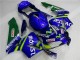 Azul Verde Movistar Castrol Carenagem Moto Honda CBR 600RR 03-04 Azul Verde Movistar Castrol Carenagem Moto Honda CBR 600RR 03-04