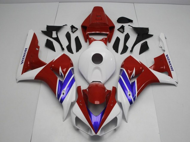 Azul Vermelho & Branco Carenagem Moto Honda CBR 1000RR 06-07