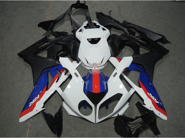 Azul Vermelho Branco Carenagem Moto Honda CBR 600RR 03-04 Azul Vermelho Branco Carenagem Moto Honda CBR 600RR 03-04