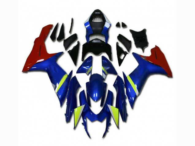 Azul Vermelho Carenagem Moto Suzuki GSXR 600 / 750 K11 11-21 Azul Vermelho Carenagem Moto Suzuki GSXR 600 / 750 K11 11-21