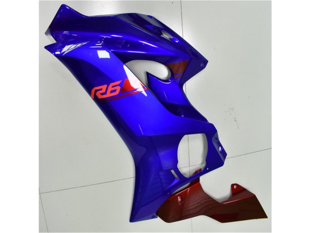 Azul Vermelho Carenagem Moto Yamaha R6 17-23 Azul Vermelho Carenagem Moto Yamaha R6 17-23