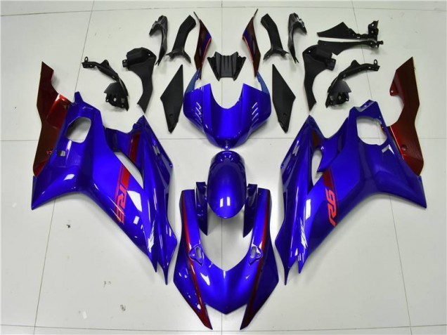 Azul Vermelho Carenagem Moto Yamaha R6 17-23 Azul Vermelho Carenagem Moto Yamaha R6 17-23