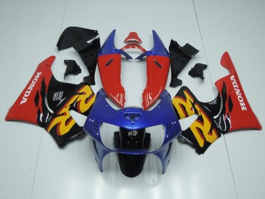 Azul Vermelho Preto Carenagem Moto Honda CBR 900RR 919 98-99