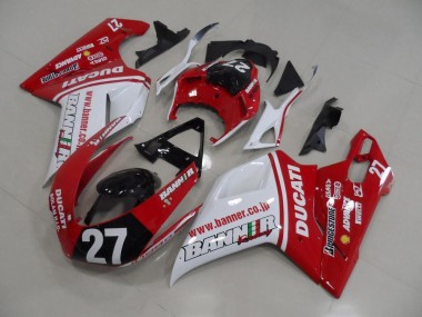 Bandeira 27 Carenagem Moto Ducati 848 1098 1198 07-14