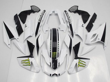 Branco Abs Kits Completos Carenagem Moto Kawasaki Z1000 07-09