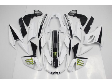 Branco Abs Kits Completos Carenagem Moto Kawasaki Z1000 07-09