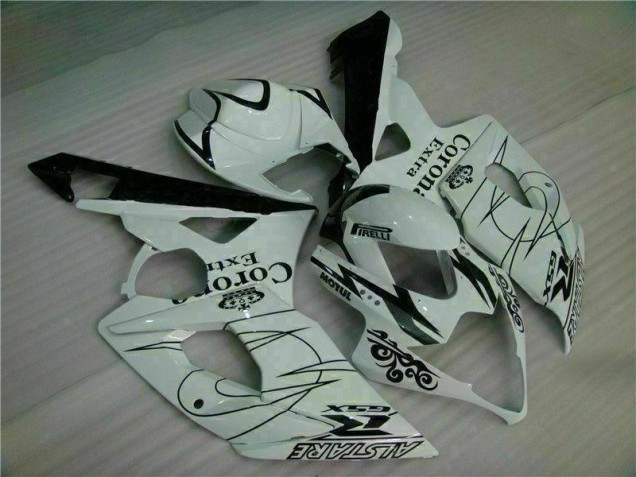 Branco Abs Moto Plástico Suzuki GSXR 1000 K5 05-06 Branco Abs Moto Plástico Suzuki GSXR 1000 K5 05-06