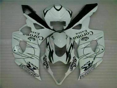 Branco Abs Moto Plástico Suzuki GSXR 1000 K5 05-06