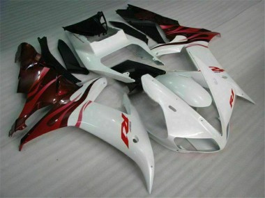 Branco Abs Moto Plástico Yamaha R1 02-03