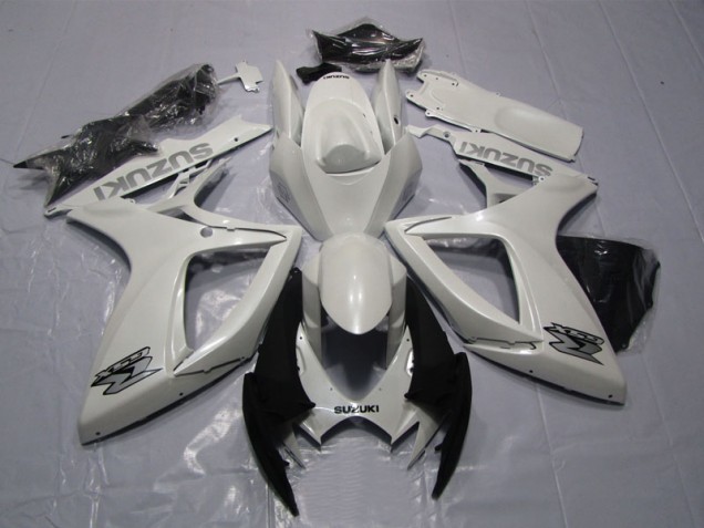Branco Abs Moto Plásticos Suzuki GSXR 600 K6 06-07
