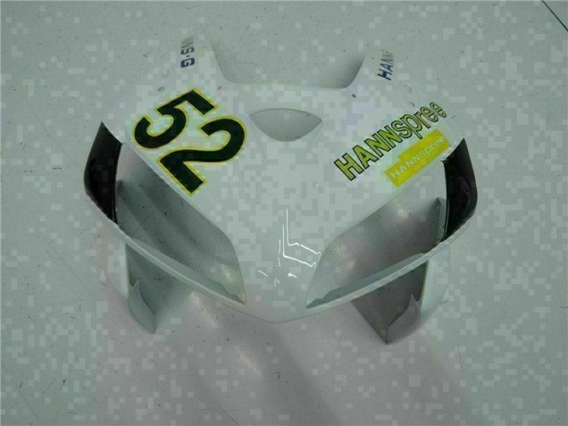 Branco Amarelo Verde 52 Carenagem Moto Honda CBR 600RR 05-06 Branco Amarelo Verde 52 Carenagem Moto Honda CBR 600RR 05-06