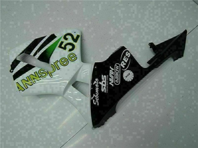 Branco Amarelo Verde 52 Carenagem Moto Honda CBR 600RR 05-06 Branco Amarelo Verde 52 Carenagem Moto Honda CBR 600RR 05-06