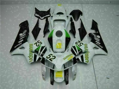 Branco Amarelo Verde 52 Carenagem Moto Honda CBR 600RR 05-06