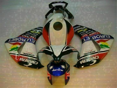 Branco Azul Abs Kit Completos Carenagem Moto Honda CBR 1000RR 08-11