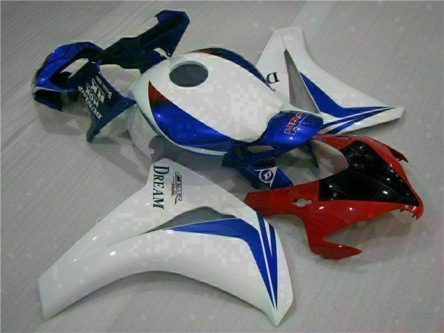 Branco Azul Abs Kits Carenagem Moto Honda CBR 1000RR 08-11 Branco Azul Abs Kits Carenagem Moto Honda CBR 1000RR 08-11
