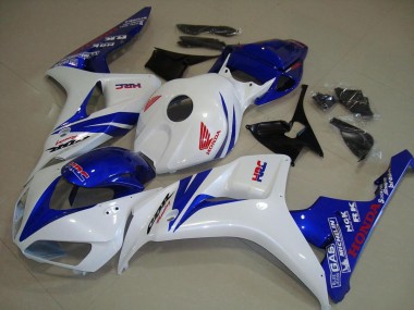 Branco & Azul Carenagem Moto Honda CBR 1000RR 06-07