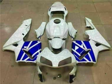 Branco Azul Carenagem Moto Honda CBR 600RR 03-04