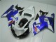 Branco Azul Carenagem Moto Suzuki GSXR 600 / 750 K1 K2 K3 01-03 Branco Azul Carenagem Moto Suzuki GSXR 600 / 750 K1 K2 K3 01-03