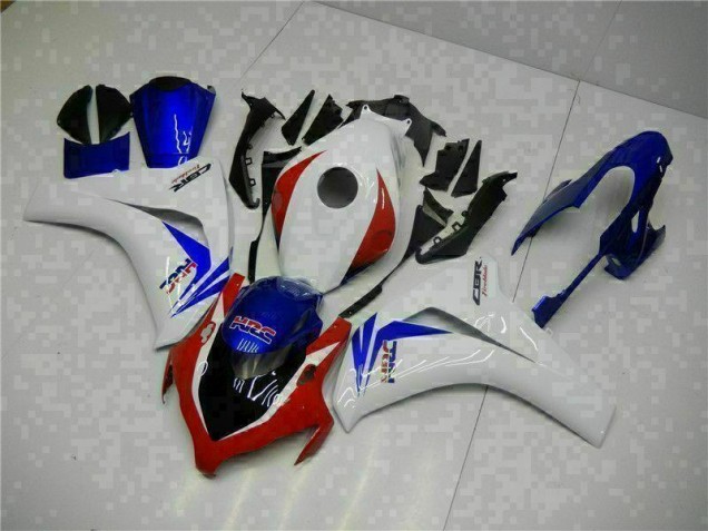 Branco Azul Carroçaria Moto Honda CBR 1000RR 08-11 Branco Azul Carroçaria Moto Honda CBR 1000RR 08-11