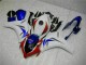 Branco Azul Carroçaria Moto Honda CBR 1000RR 08-11 Branco Azul Carroçaria Moto Honda CBR 1000RR 08-11