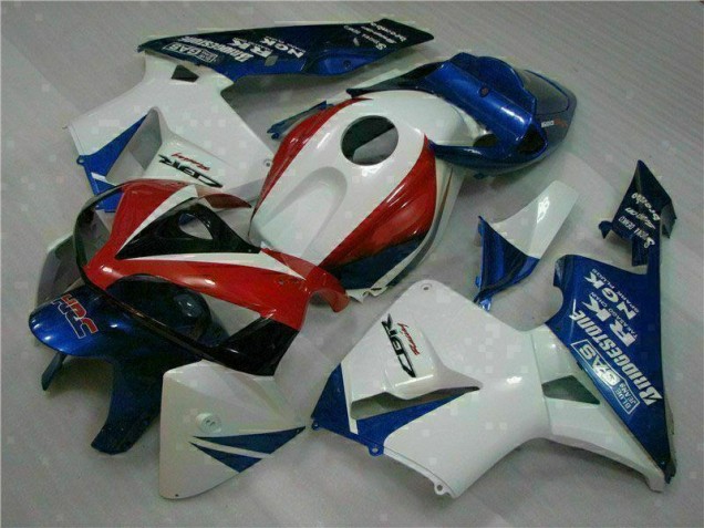 Branco Azul Carroçaria Moto Honda CBR 600RR 05-06