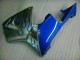 Branco Azul Chama Carenagem Moto Honda CBR 600RR 05-06 Branco Azul Chama Carenagem Moto Honda CBR 600RR 05-06